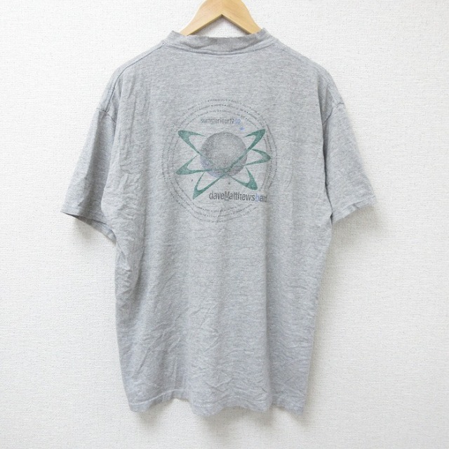 XL★古着 All Sport 半袖 ビンテージ ロック バンド Tシャツ メンズ 90年代 90s デイヴマシューズバンド クルーネック USA製 薄グレー 霜降り 【spe】 25jun11 中古