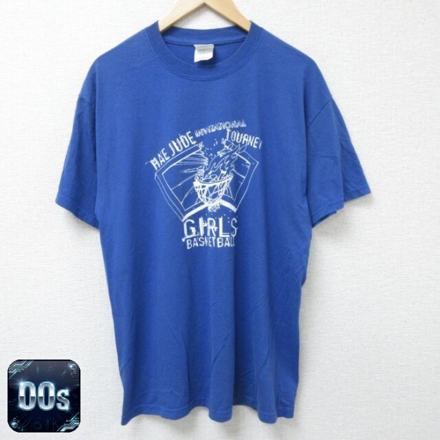 【50%OFF】00s 半袖Tシャツ バスケットボール ブルー L | 古着