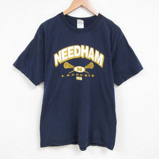 00s 半袖Tシャツ ラクロス ネイビー L | 古着