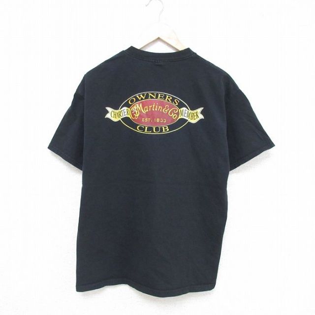 L★古着 チャンピオン champion 半袖 ビンテージ Tシャツ メンズ 00年代 00s オーナーズクラブ コットン クルーネック 黒 ブラック 25jun14 中古