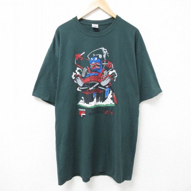 00s 半袖Tシャツ BAD ASS グリーン XL | 古着