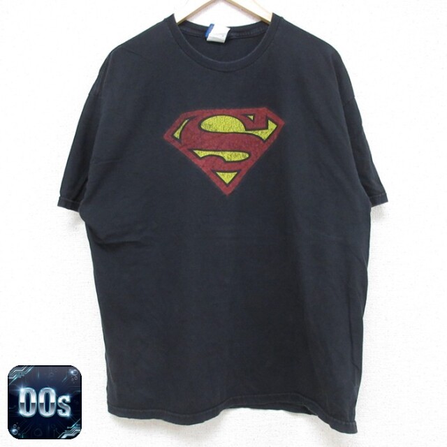 【50%OFF】00s 半袖Tシャツ スーパーマン ブラック XL | 古着