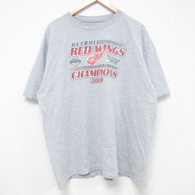 00s 半袖Tシャツ デトロイトレッドウィングス グレー XL | 古着
