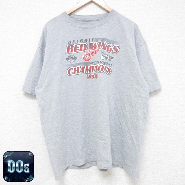 【50%OFF】00s 半袖Tシャツ デトロイトレッドウィングス グレー XL | 古着