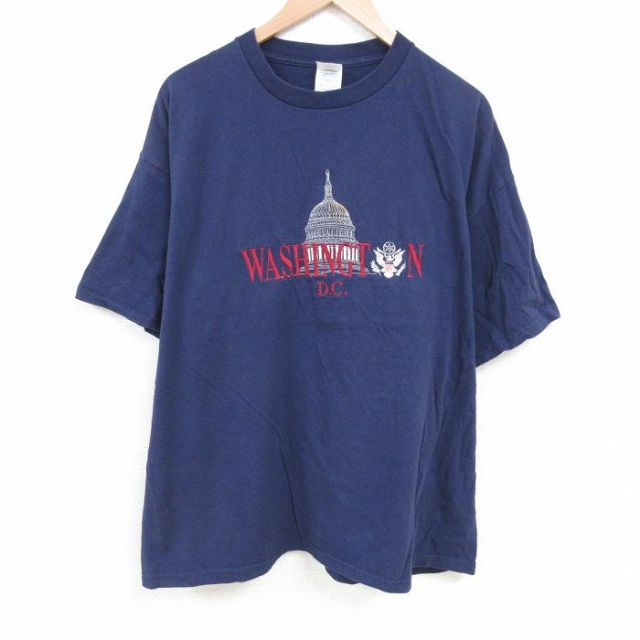 00s 半袖Tシャツ ワシントンDC ネイビー XL | 古着
