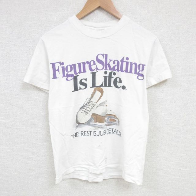 90s 半袖Tシャツ フィギュアスケート ホワイト M | 古着