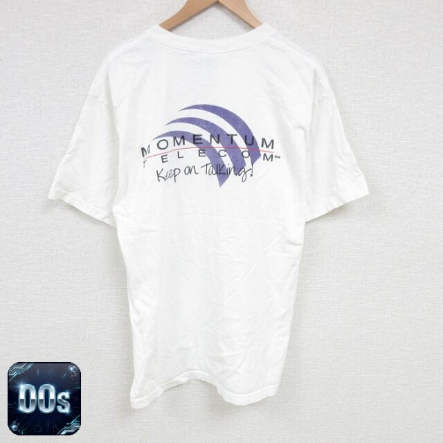 【50%OFF】00s 半袖Tシャツ テレコム ホワイト XL | 古着