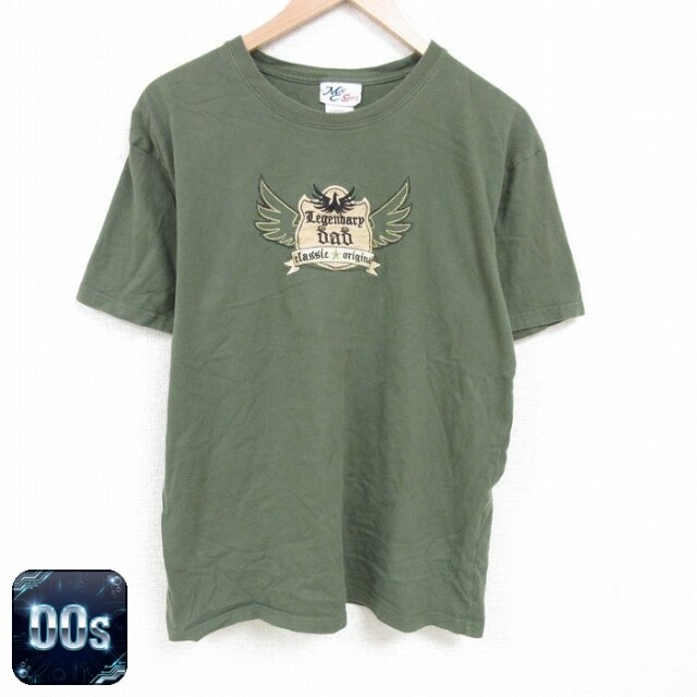 【50%OFF】00s 半袖Tシャツ dad刺繍 グリーン L | 古着