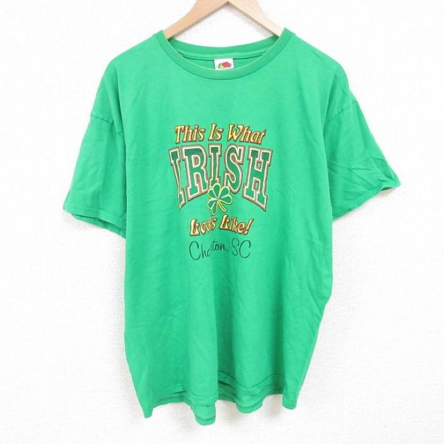 フルーツオブザルーム 00s 半袖Tシャツ アイリッシュ グリーン XL | 古着