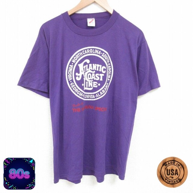 【50%OFF】ジャージーズ 80s 半袖Tシャツ アトランティック パープル XL | 古着