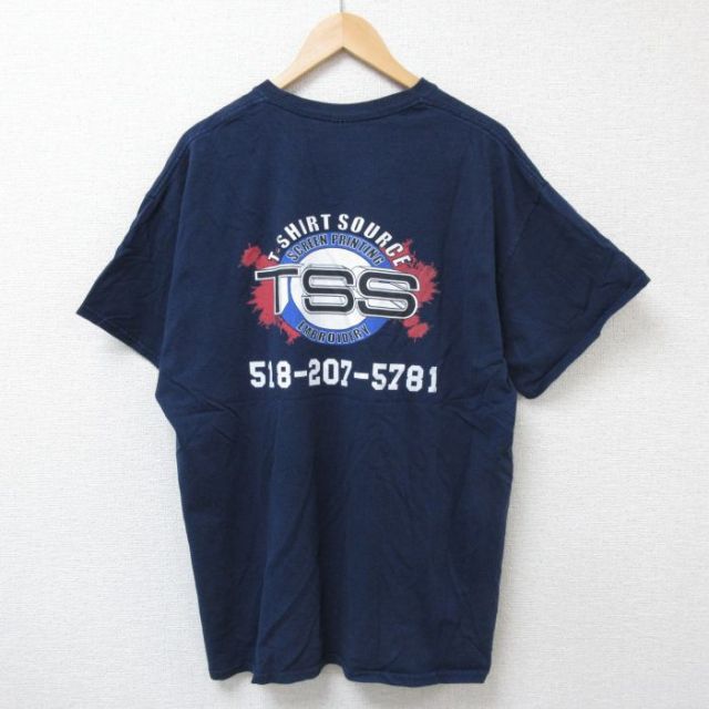 00s 半袖Tシャツ TSS ネイビー XL | 古着