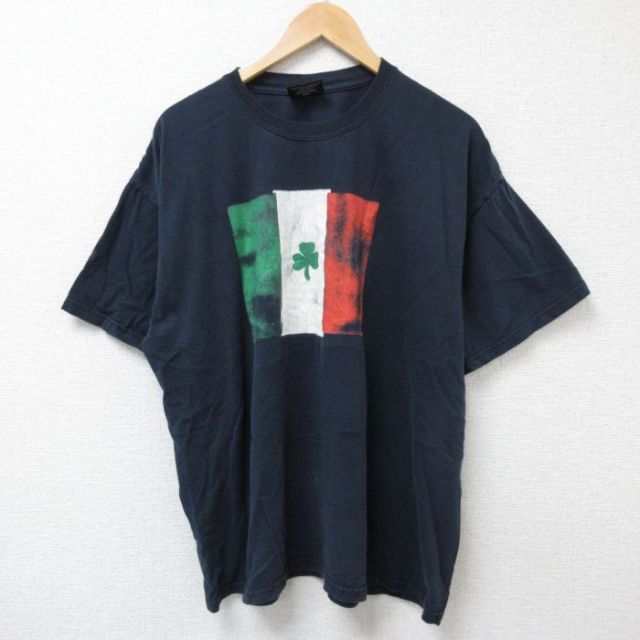 STEVE&BARRYS 00s 半袖Tシャツ アイルランド ネイビー XL | 古着