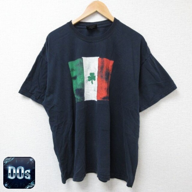 【50%OFF】STEVE&BARRYS 00s 半袖Tシャツ アイルランド ネイビー XL | 古着