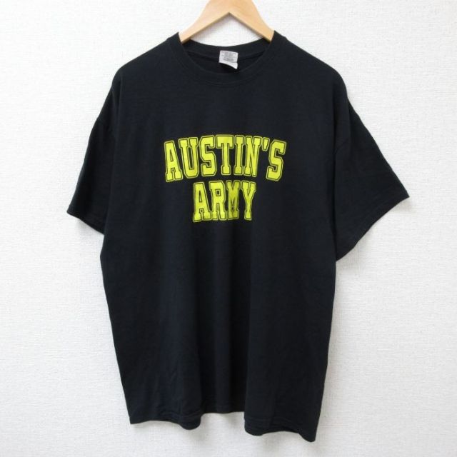 00s 半袖Tシャツ オスティンアーミー ブラック XL | 古着