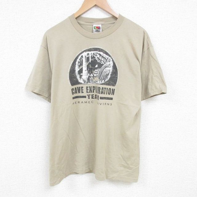フルーツオブザルーム 00s 半袖Tシャツ CAVE ベージュ XL | 古着