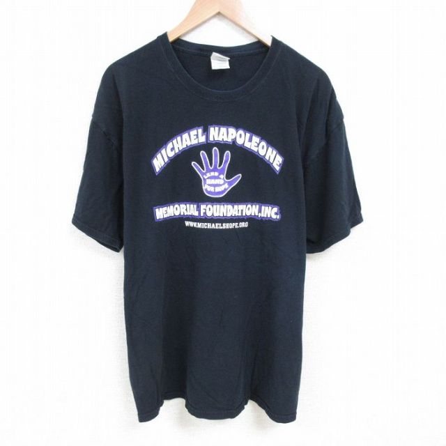 00s 半袖Tシャツ 手 ブラック XL | 古着