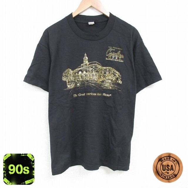 【50%OFF】90s 半袖Tシャツ ミュージックショー ブラック XL | 古着