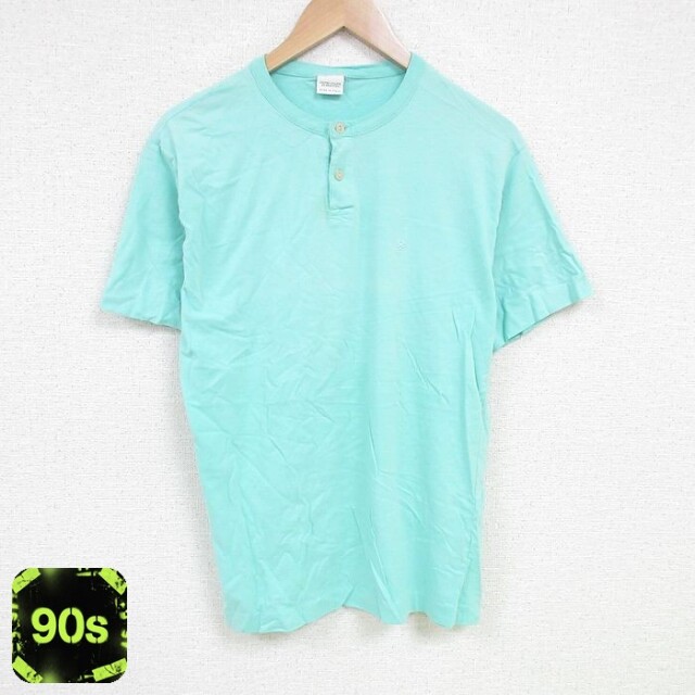 【50%OFF】ベネトン 90s 半袖Tシャツ ワンポイントロゴ グリーン L | 古着