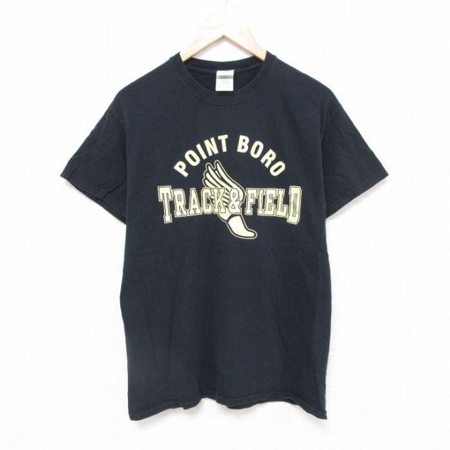 00s 半袖Tシャツ トラックフィールド ブラック M | 古着
