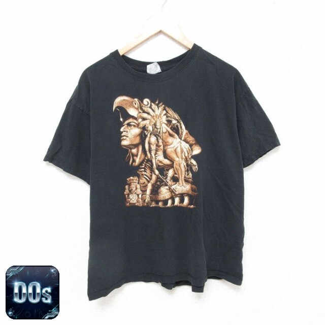 【50%OFF】00s 半袖Tシャツ 騎士 ブラック XL | 古着