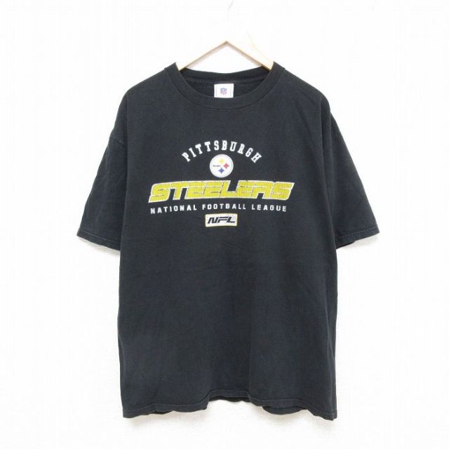 00s 半袖Tシャツ ピッツバーグスティーラーズ ブラック XL | 古着