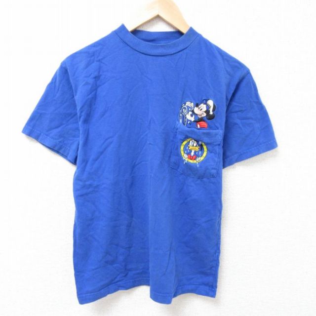 00s 半袖Tシャツ ミッキーマウス ブルー M | 古着