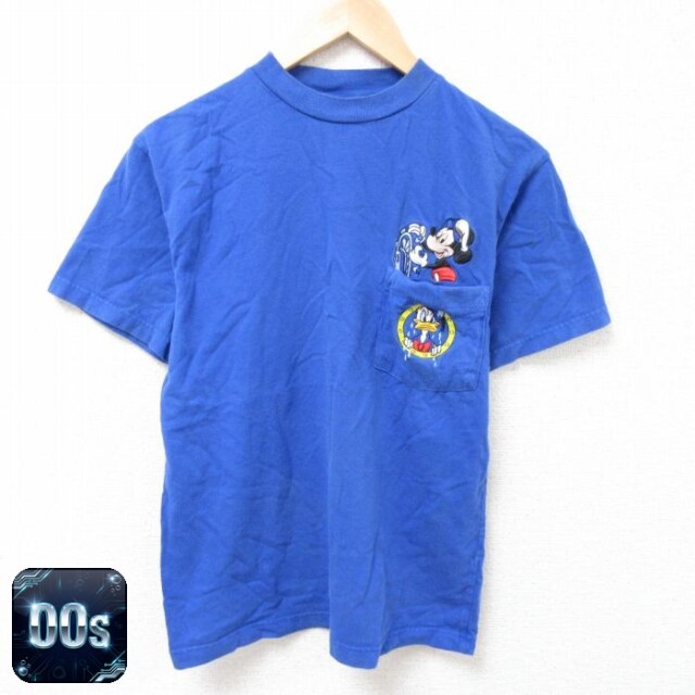【50%OFF】00s 半袖Tシャツ ミッキーマウス ブルー M | 古着