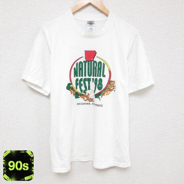 【50%OFF】フルーツオブザルーム 90s 半袖Tシャツ 企業広告 ホワイト XL | 古着
