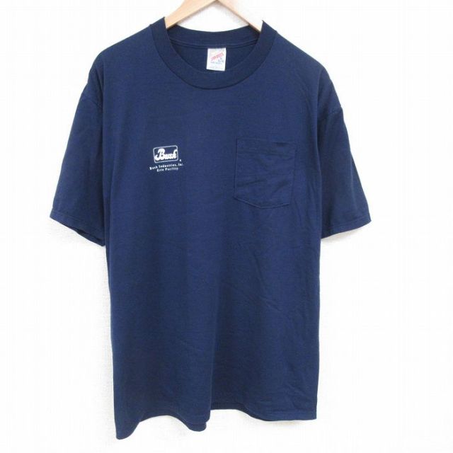 ジャージーズ 90s 半袖Tシャツ Bush ネイビー XL | 古着