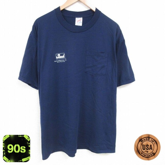 【50%OFF】ジャージーズ 90s 半袖Tシャツ Bush ネイビー XL | 古着