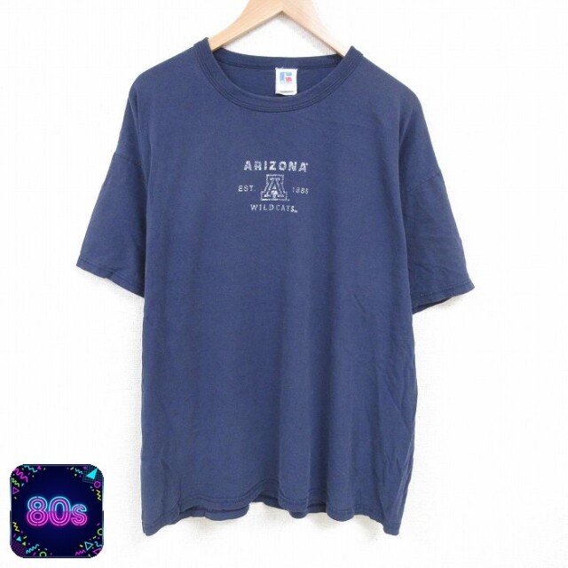 【50%OFF】ラッセル 80s 半袖Tシャツ アリゾナ ネイビー XL | 古着