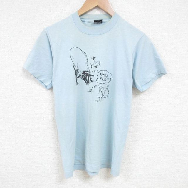 スクリーンスターズ 80s 半袖Tシャツ 牛 ネイビー M | 古着
