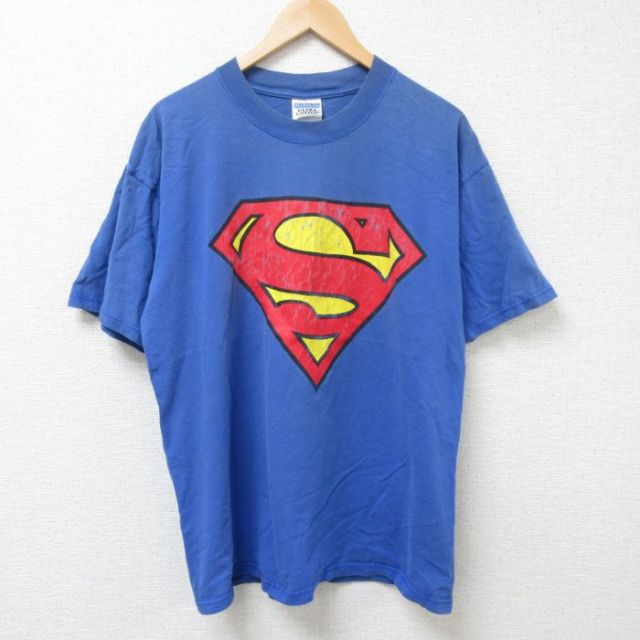 スーパーマン 00s 半袖Tシャツ ブルー XL | 古着