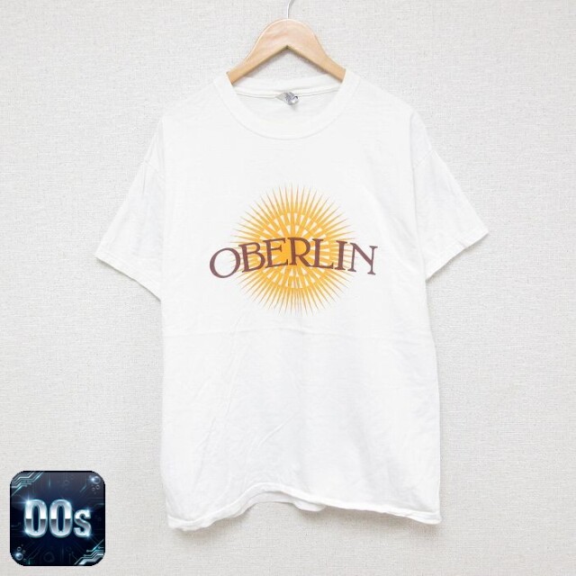 【50%OFF】チャンピオン 00s 半袖Tシャツ OBERLIN ホワイト L | 古着