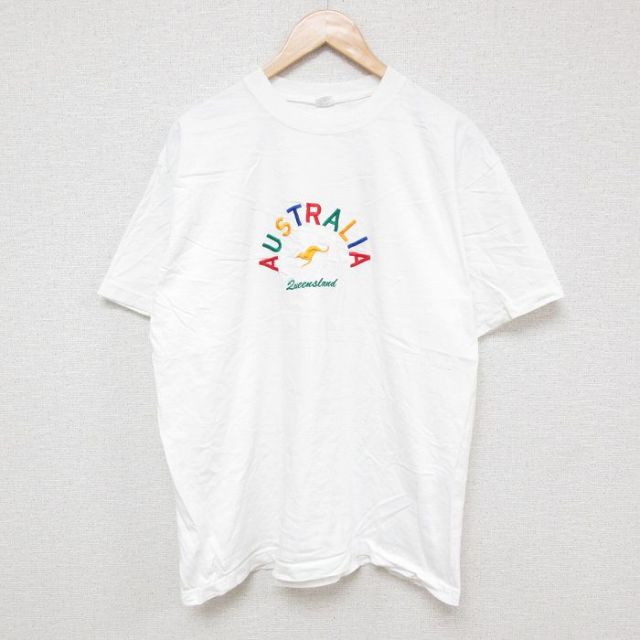 オーストラリア 00s 半袖Tシャツ ホワイト XL | 古着