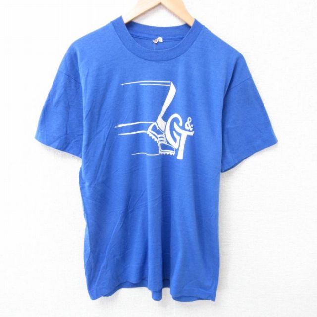 スクリーンスターズ 80s 半袖Tシャツ ブルー L | 古着