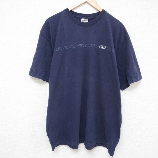 リーボック 00s 半袖Tシャツ ネイビー XL | 古着