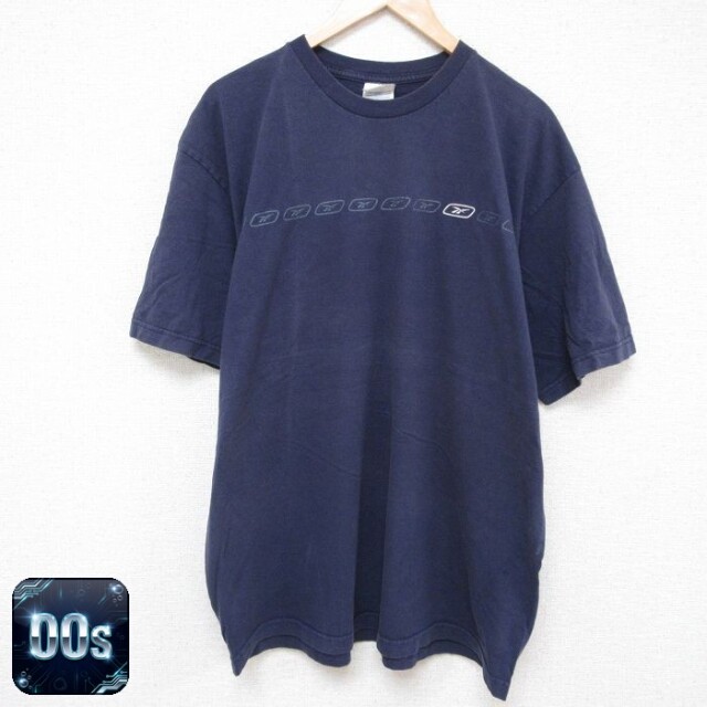 【50%OFF】リーボック 00s 半袖Tシャツ ネイビー XL | 古着