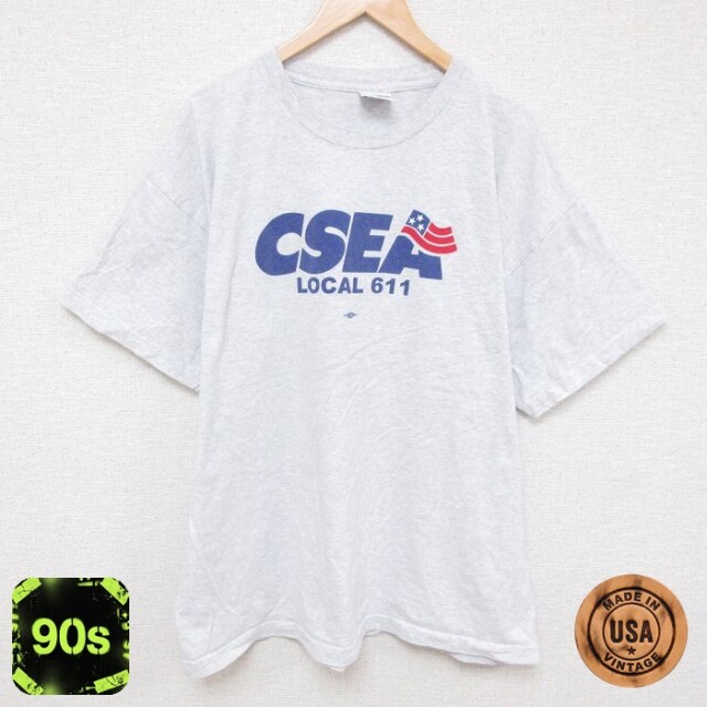 【50%OFF】CSEA 90s 半袖Tシャツ 霜降り グレー XL | 古着