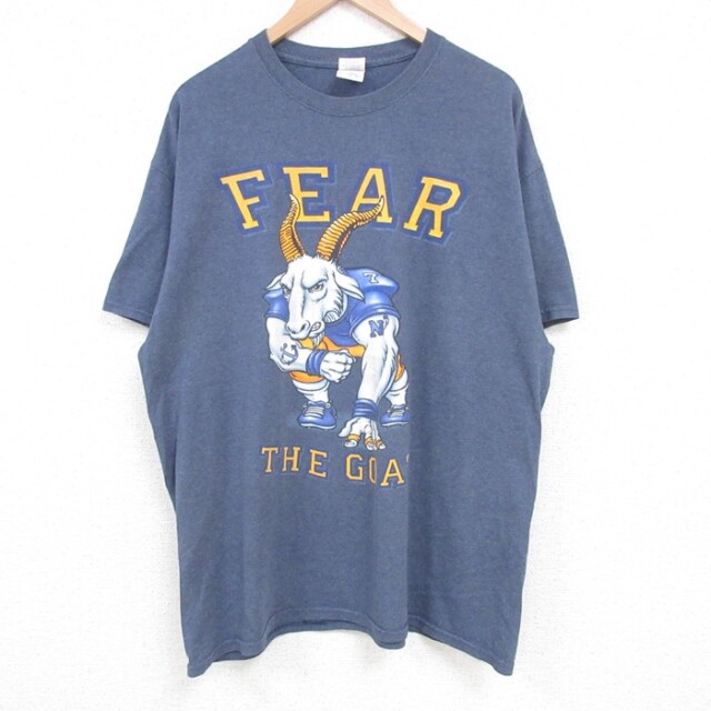 FEAR 00s 半袖Tシャツ 霜降り ネイビー XL | 古着