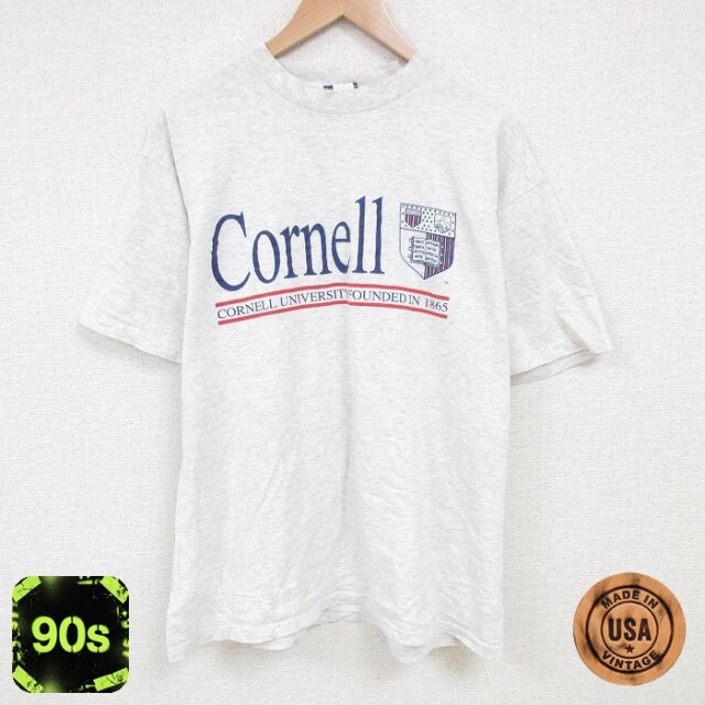 【50%OFF】Cornell 90s 半袖Tシャツ グレー XL | 古着