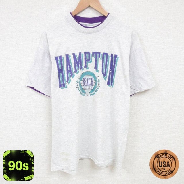 【50%OFF】SIGNAL 90s 半袖Tシャツ HAMPTON グレー XL | 古着