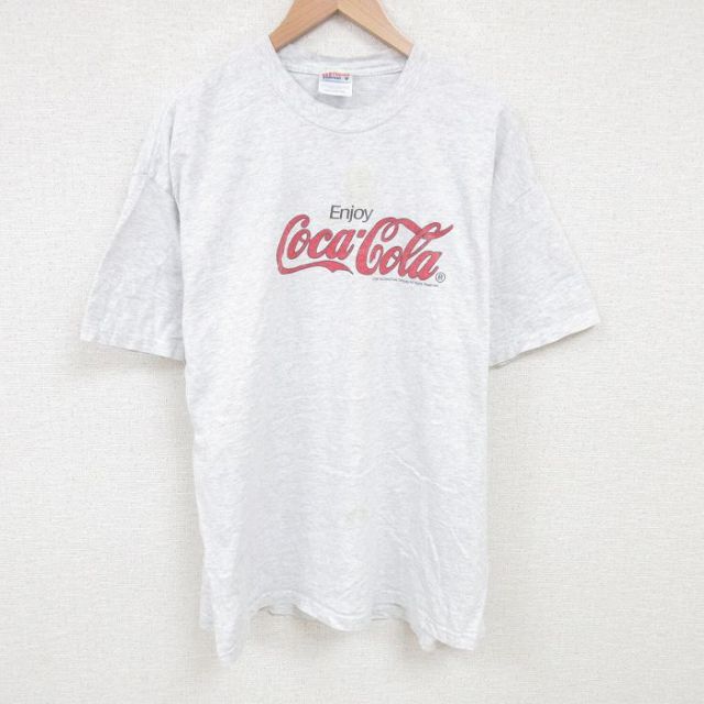 ヘインズ 90s 半袖Tシャツ コカコーラ グレー XL | 古着