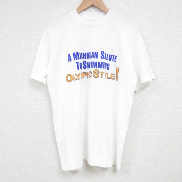 ヘインズ 80s 半袖Tシャツ ミシガン ホワイト M | 古着