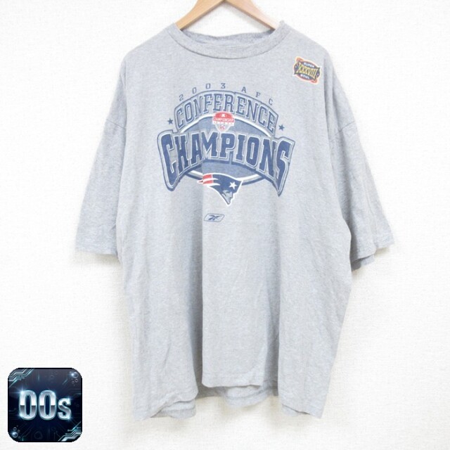 【50%OFF】リーボック 00s 半袖Tシャツ NFL ニューイングランドペイトリオッツ グレー XL | 古着