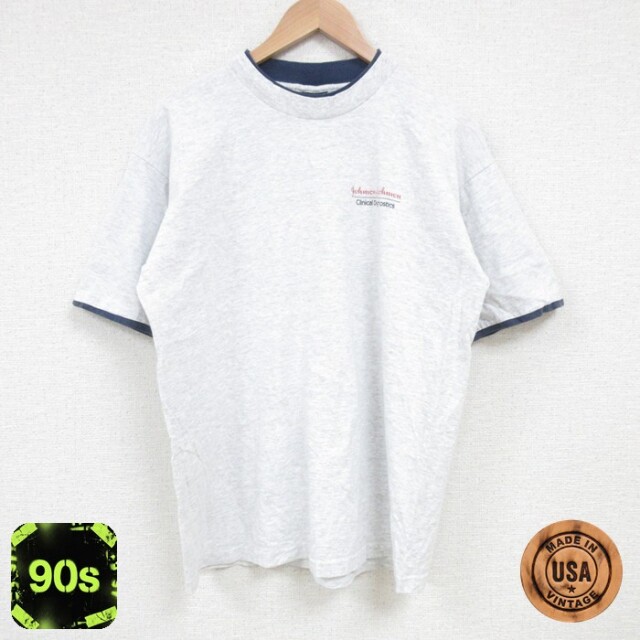 【50%OFF】SIGNAL 90s 半袖Tシャツ ジョンソンアンドジョンソン グレー L | 古着