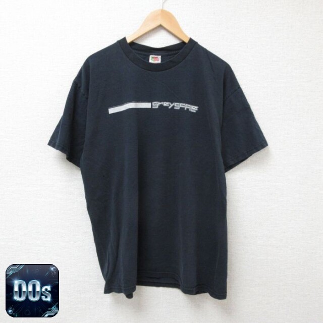【50%OFF】フルーツオブザルーム 00s 半袖Tシャツ グレースケール ブラック XL | 古着