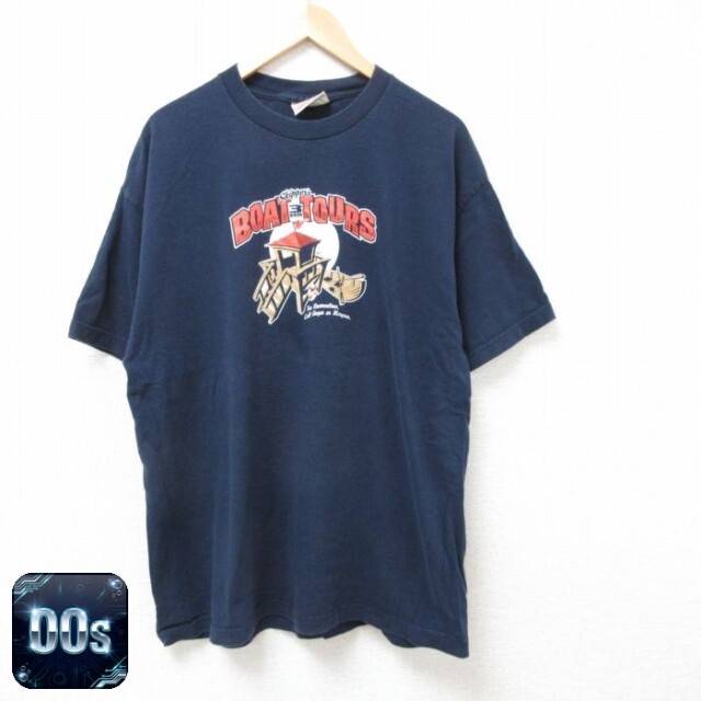 【50%OFF】00s 半袖Tシャツ ボート ネイビー XL | 古着