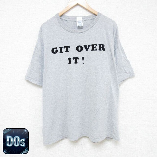 【50%OFF】GIT 00s 半袖Tシャツ フロッキープリント グレー XL | 古着