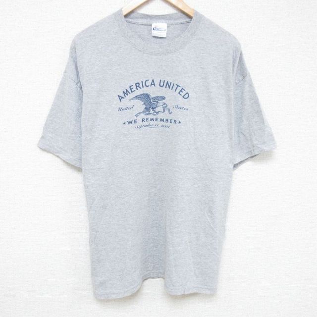 ヘインズ 00s 半袖Tシャツ 鳥 グレー XL | 古着